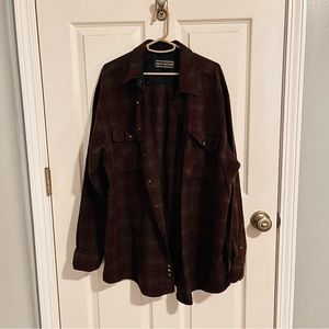 Oversized heavy flannel